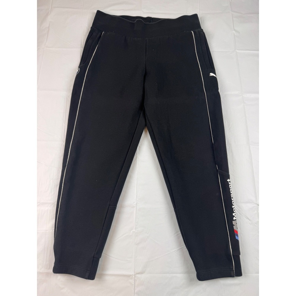 Puma BMW M‎ Motorsport Mens Black Fleece Jogger Sweatpants Size M Racing